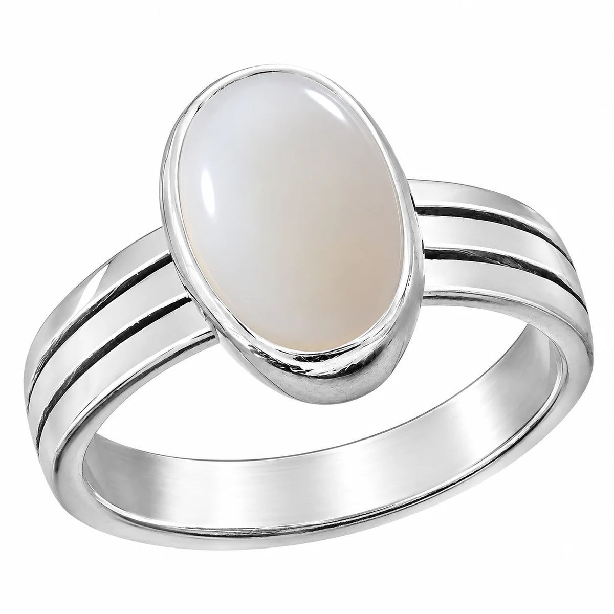 Opal 9.25cts Gemstone Made in Silver Adjustable Finger Ring